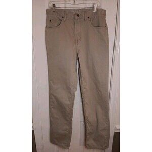Mens Saddlebred Khaki Pants 34x34 Straight Fit